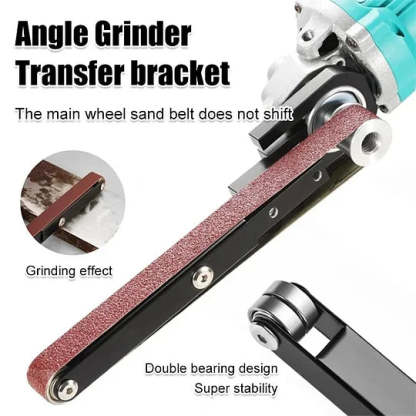Angle grinder modified belt sander