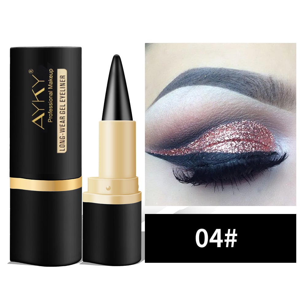 🎉Natural Black Long Wear Gel Eyeliner Cream, Waterproof, Natural formula, safe and harmless, Mild & Easy To Remove