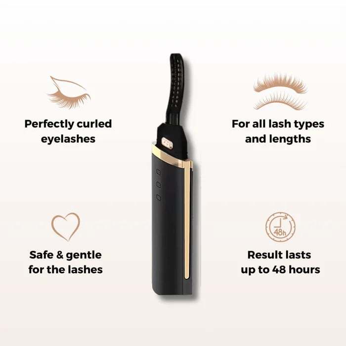 Rechargeable Heated Eyelash Curler for Quick Heating Curling