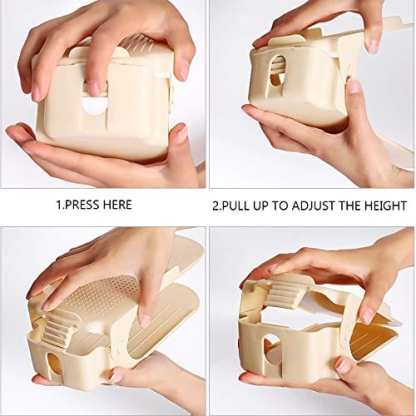 Double-layer shoe rack storage artifact