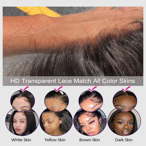 Body Wave Frontal Undetectable Long Wig 100% Human Hair 180% density