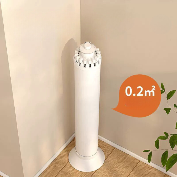 Clothes Drying Rack Floor Foldable Balcony Household Cylinder Tripod Drying Rack