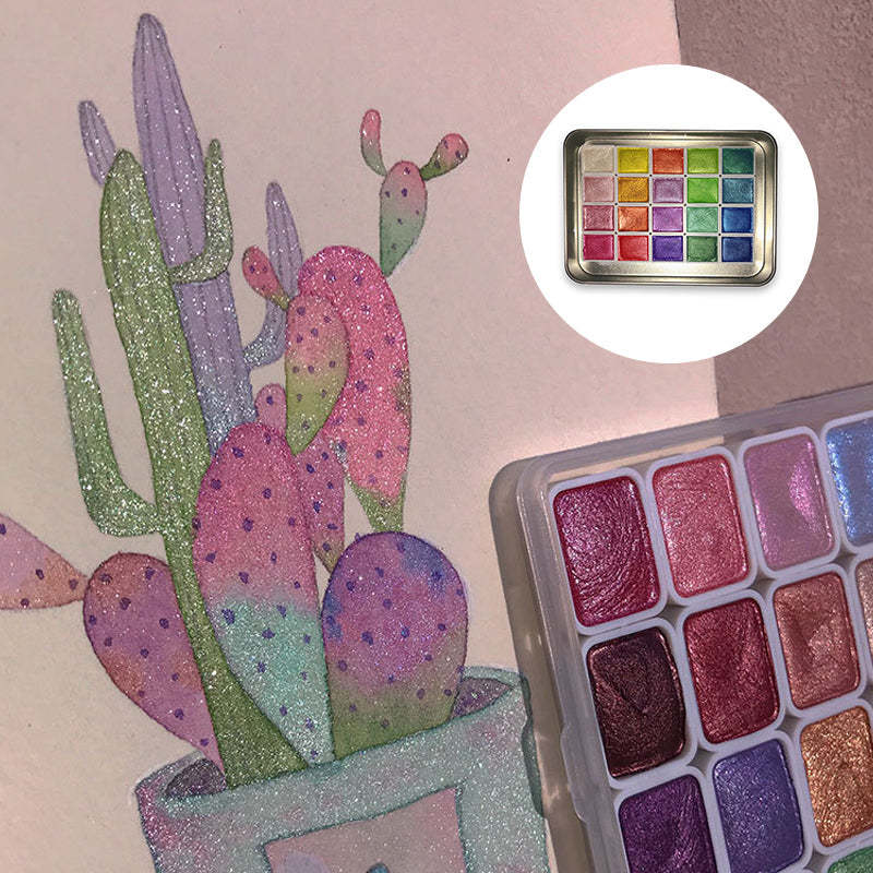 50% DISCOUNT | Sparkling colours that bring watercolours to life (20 colours) [Last day discount].