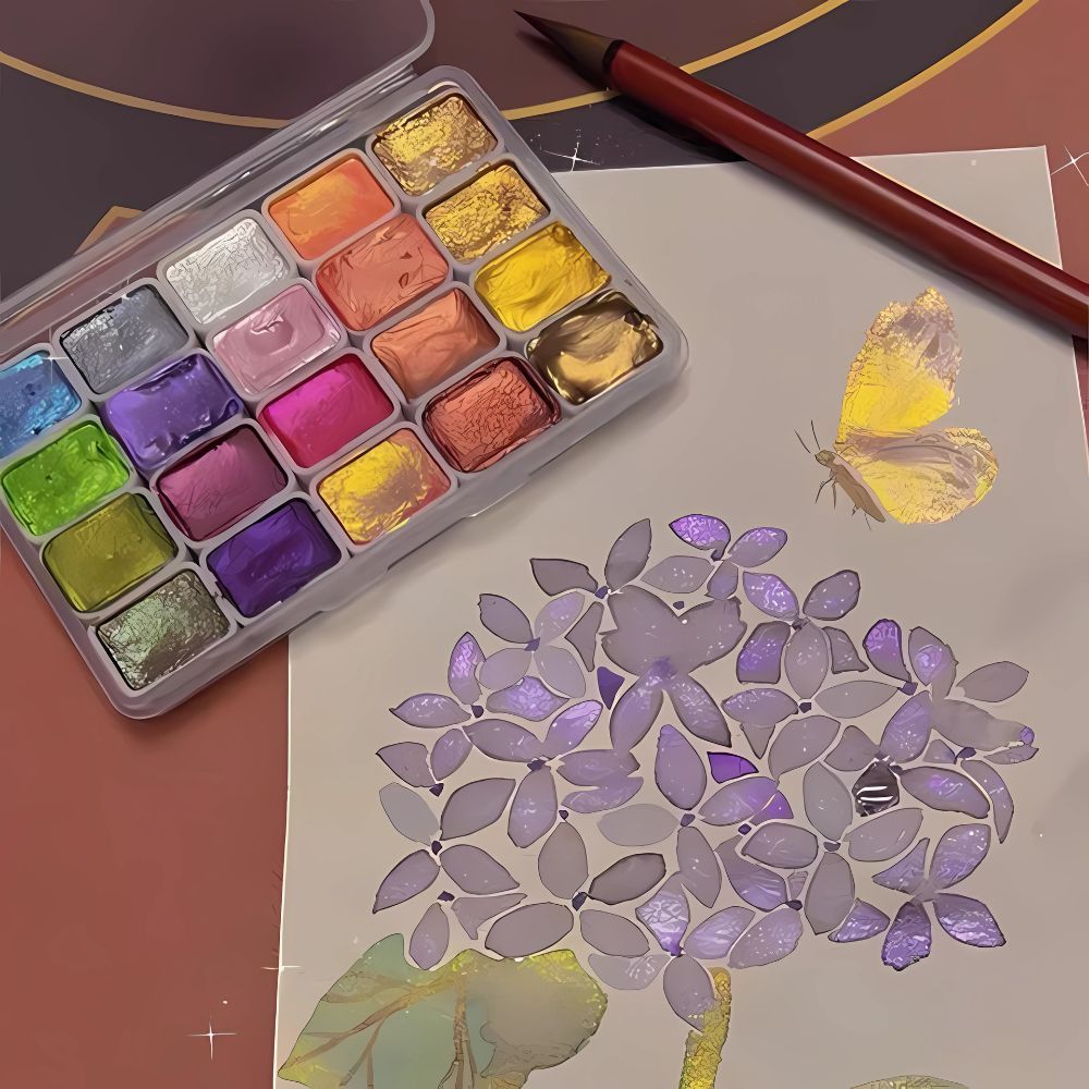 50% DISCOUNT | Sparkling colours that bring watercolours to life (20 colours) [Last day discount].