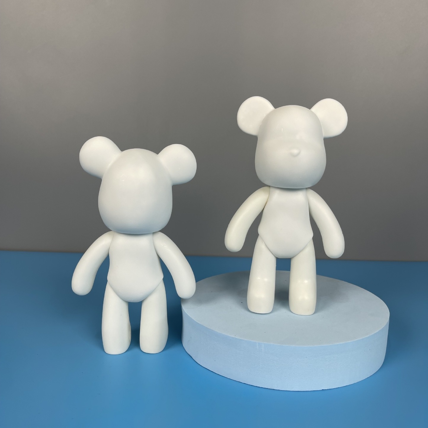 Fluid Bear White Embryo Diy Handmade Internet Celebrity Fluid Violent Bear Ornaments