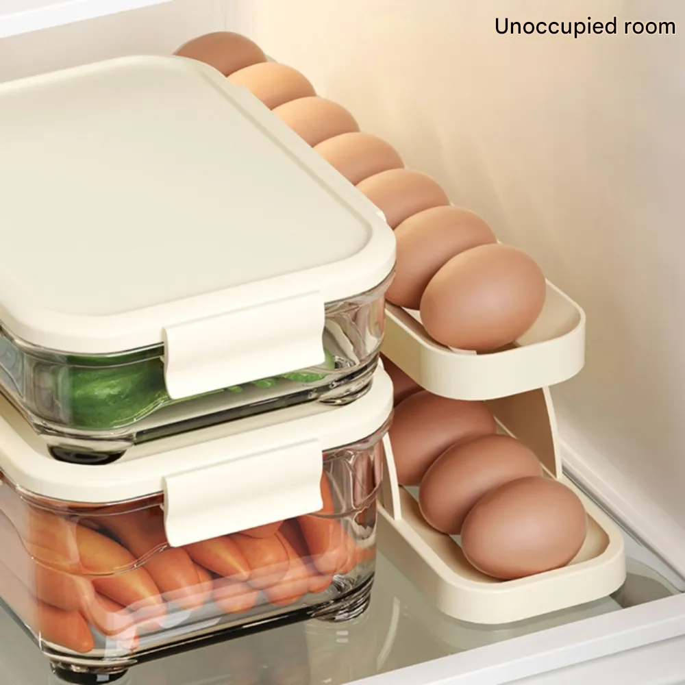 Automatic rolling egg rack