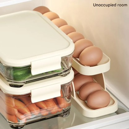 Automatic rolling egg rack