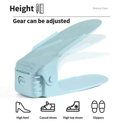 Double-layer shoe rack storage artifact