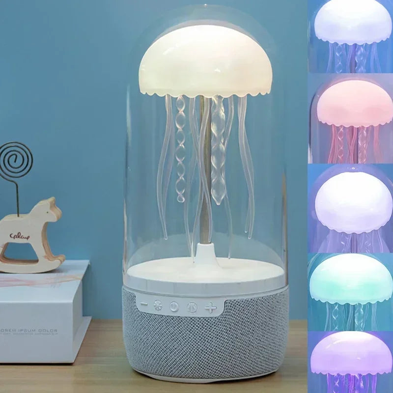 Creative Jellyfish Lamp Speaker – Wireless Bluetooth Stereo with RGB Lights for Home & Office