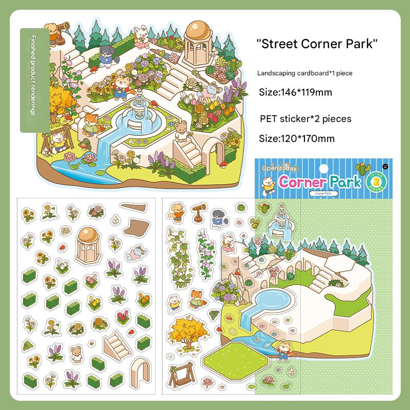 ✨DIY 3D House Stickers 🎁Give away free A pair of tweezers