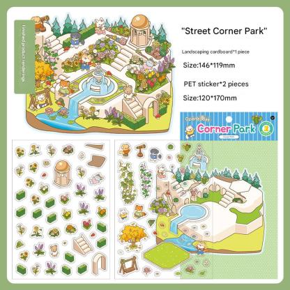 ✨DIY 3D House Stickers 🎁Give away free A pair of tweezers