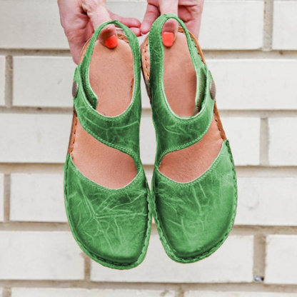 Women's flat round toe casual sandals