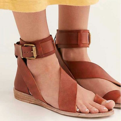 Roman Style Women's Buckle Sandals