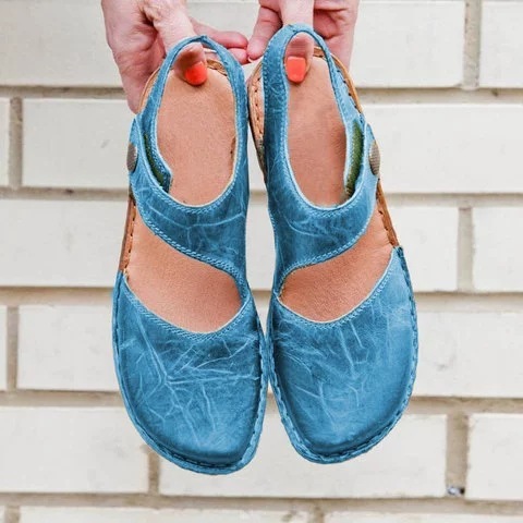 Women's flat round toe casual sandals