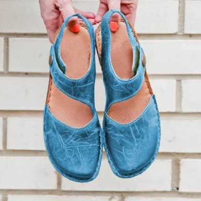 Women's flat round toe casual sandals