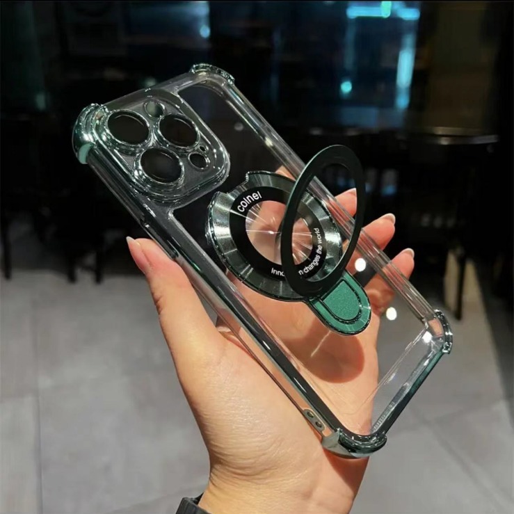 Electroplating bracket magnetic mobile phone case