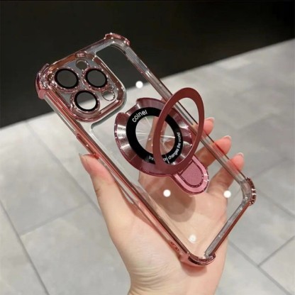 Electroplating bracket magnetic mobile phone case