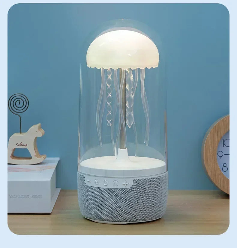 Creative Jellyfish Lamp Speaker – Wireless Bluetooth Stereo with RGB Lights for Home & Office