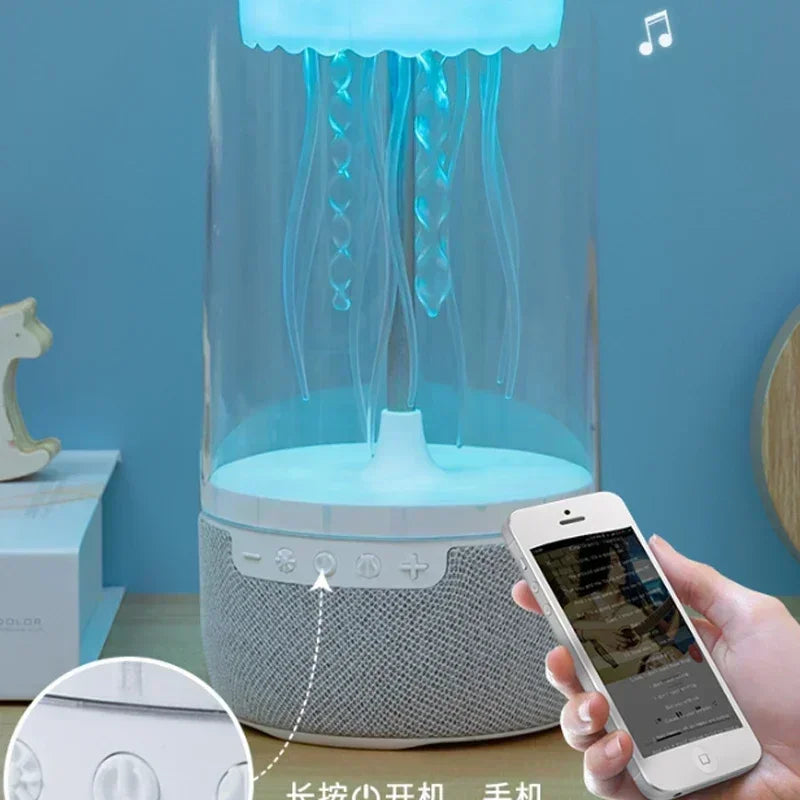 Creative Jellyfish Lamp Speaker – Wireless Bluetooth Stereo with RGB Lights for Home & Office