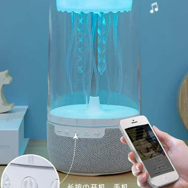 Creative Jellyfish Lamp Speaker – Wireless Bluetooth Stereo with RGB Lights for Home & Office