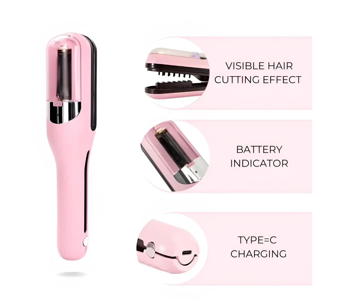 2 in 1 hair shredder, split end repairer