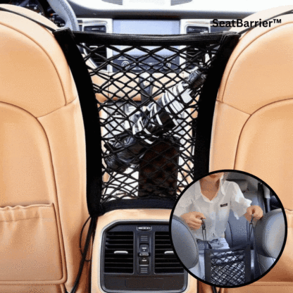 Car seat storage net, car storage bag（Coarse mesh three layers 4 sides elastic）