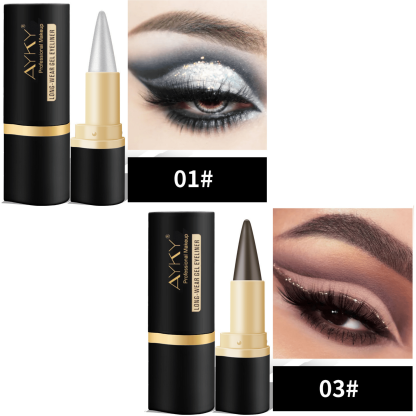 🎉Natural Black Long Wear Gel Eyeliner Cream, Waterproof, Natural formula, safe and harmless, Mild & Easy To Remove
