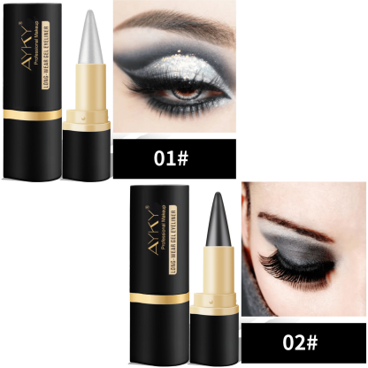 🎉Natural Black Long Wear Gel Eyeliner Cream, Waterproof, Natural formula, safe and harmless, Mild & Easy To Remove