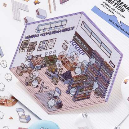 ✨DIY 3D House Stickers 🎁Give away free A pair of tweezers