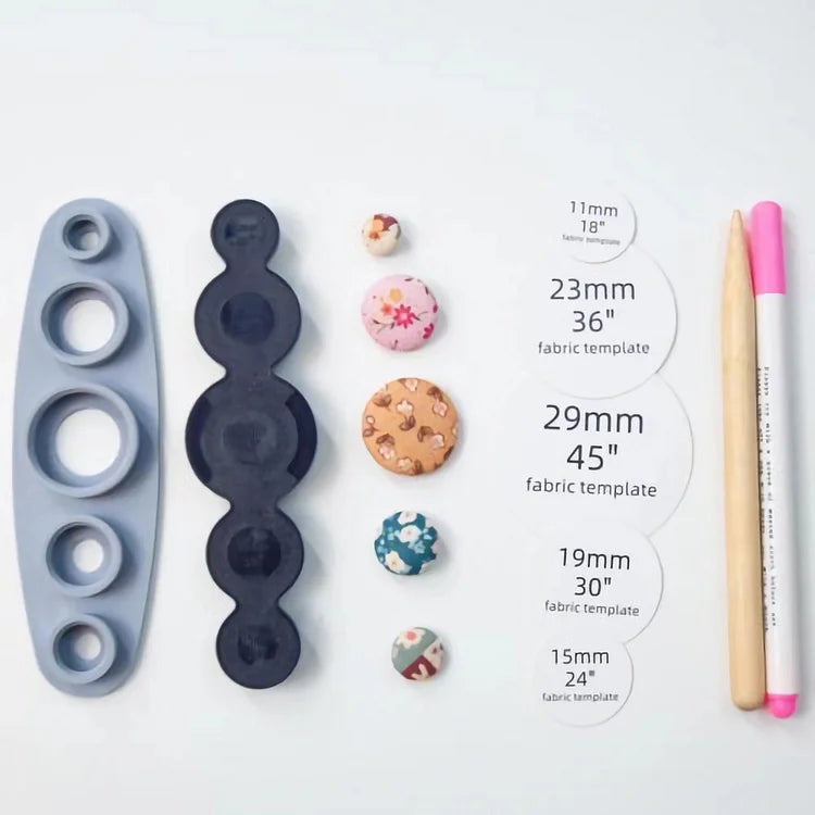 Universal button sewing tool, coat button, hand sewing tool