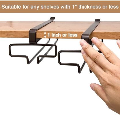 🔥Hot Sale🔥Under Cabinet Wine Glass Holder
