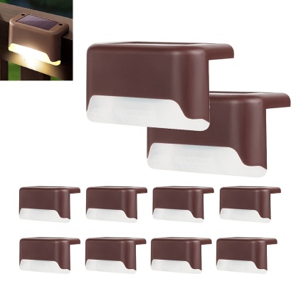 Solar Outdoor Garden Lights - Durable Plastic, Energy-Efficient LED, Adjustable Angle, Ideal for Staircases, Decks, Pathways & Fences - Perfect for Home & Garden Decor, Garden Pathway Lighting | Modern Outdoor Lighting | Solar Powered Lights, Outdoor Ligh