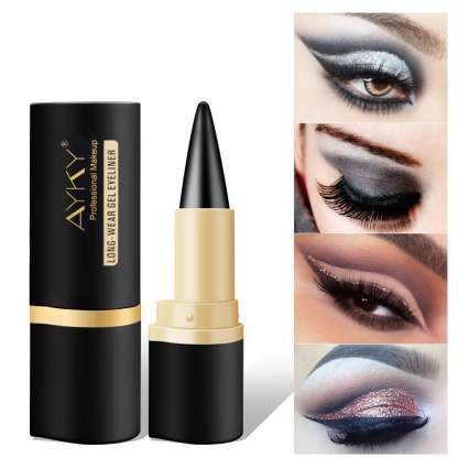 🎉Natural Black Long Wear Gel Eyeliner Cream, Waterproof, Natural formula, safe and harmless, Mild & Easy To Remove