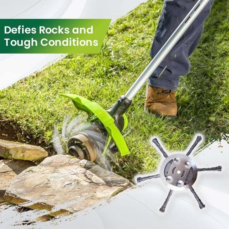 🔥👨‍🌾6 inch Steel Wire Brush Cutter Trimmer Head