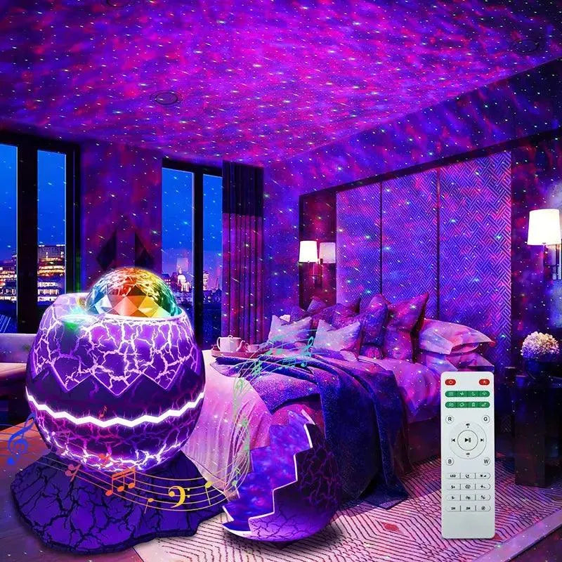 LED Galaxy Projector with Bluetooth Speaker
