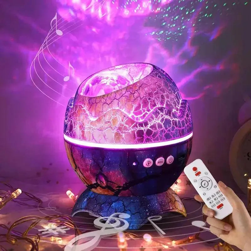 LED Galaxy Projector with Bluetooth Speaker