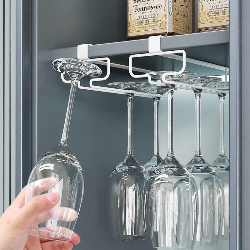🔥Hot Sale🔥Under Cabinet Wine Glass Holder