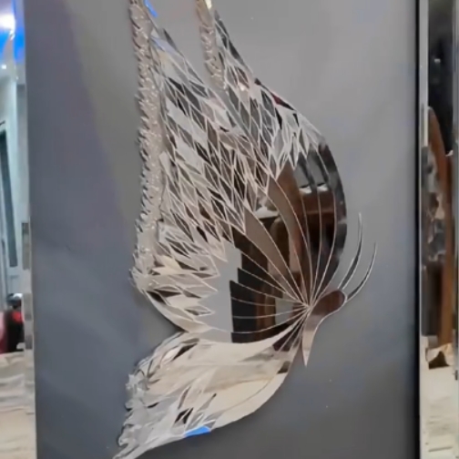 Creative handmade DIY - 🦋Butterfly Broken Mirror Photo Frame