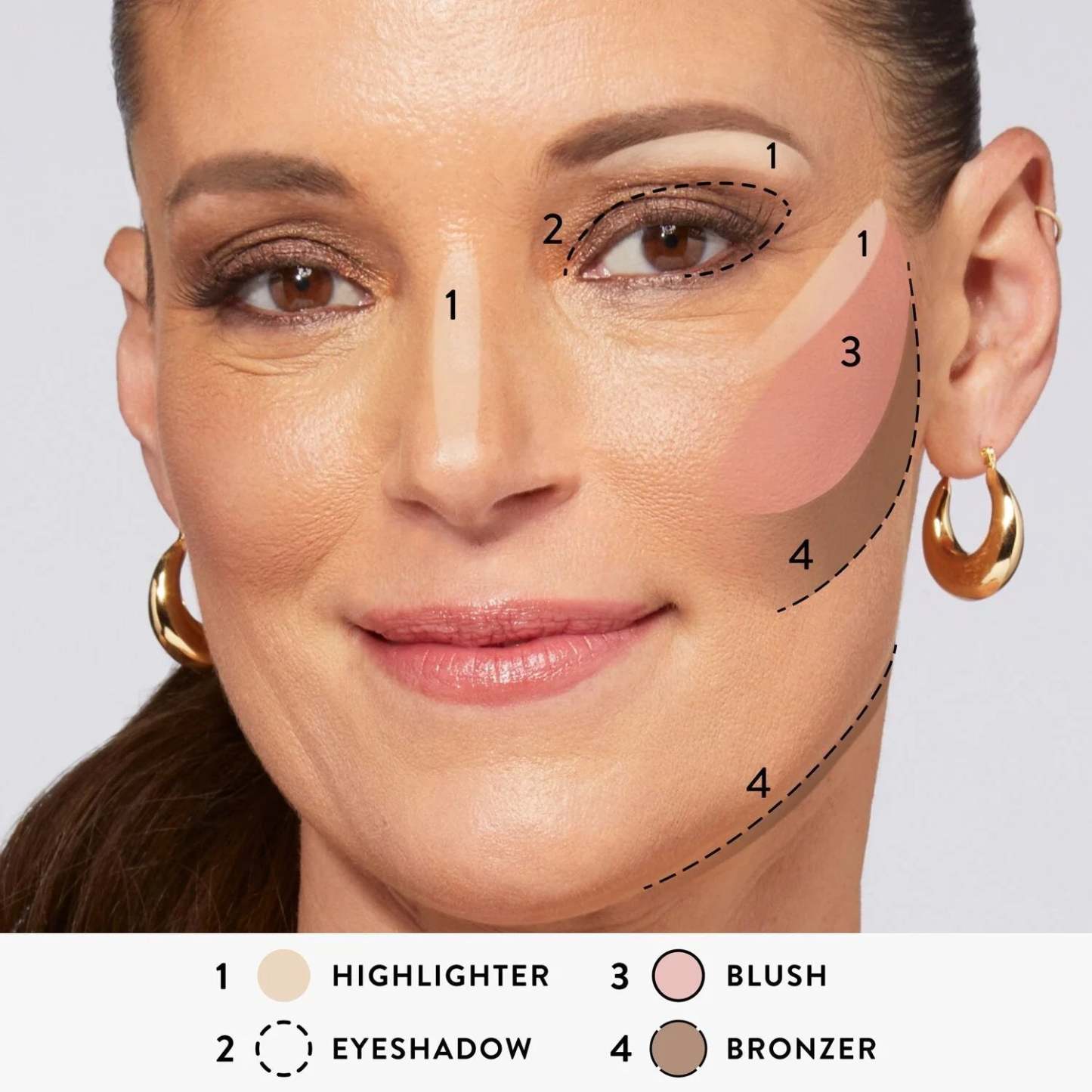 🔥Multifunctional makeup palette, eyeshadow, contouring, blush and highlighter in one palette