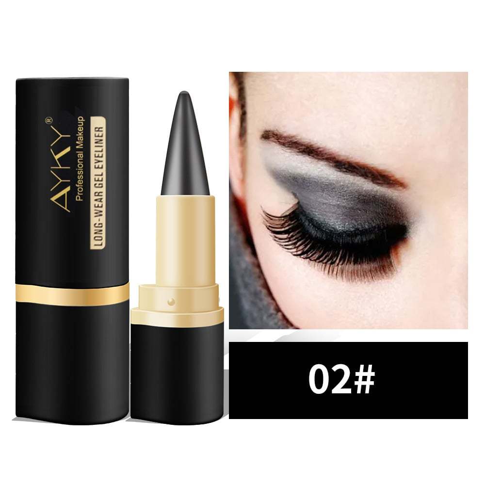 🎉Natural Black Long Wear Gel Eyeliner Cream, Waterproof, Natural formula, safe and harmless, Mild & Easy To Remove