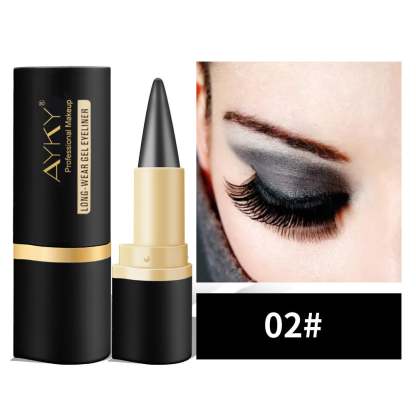 🎉Natural Black Long Wear Gel Eyeliner Cream, Waterproof, Natural formula, safe and harmless, Mild & Easy To Remove