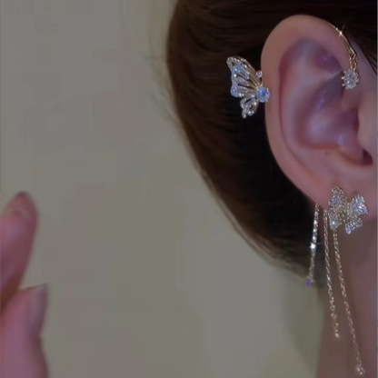 Diamond Butterfly Earrings
