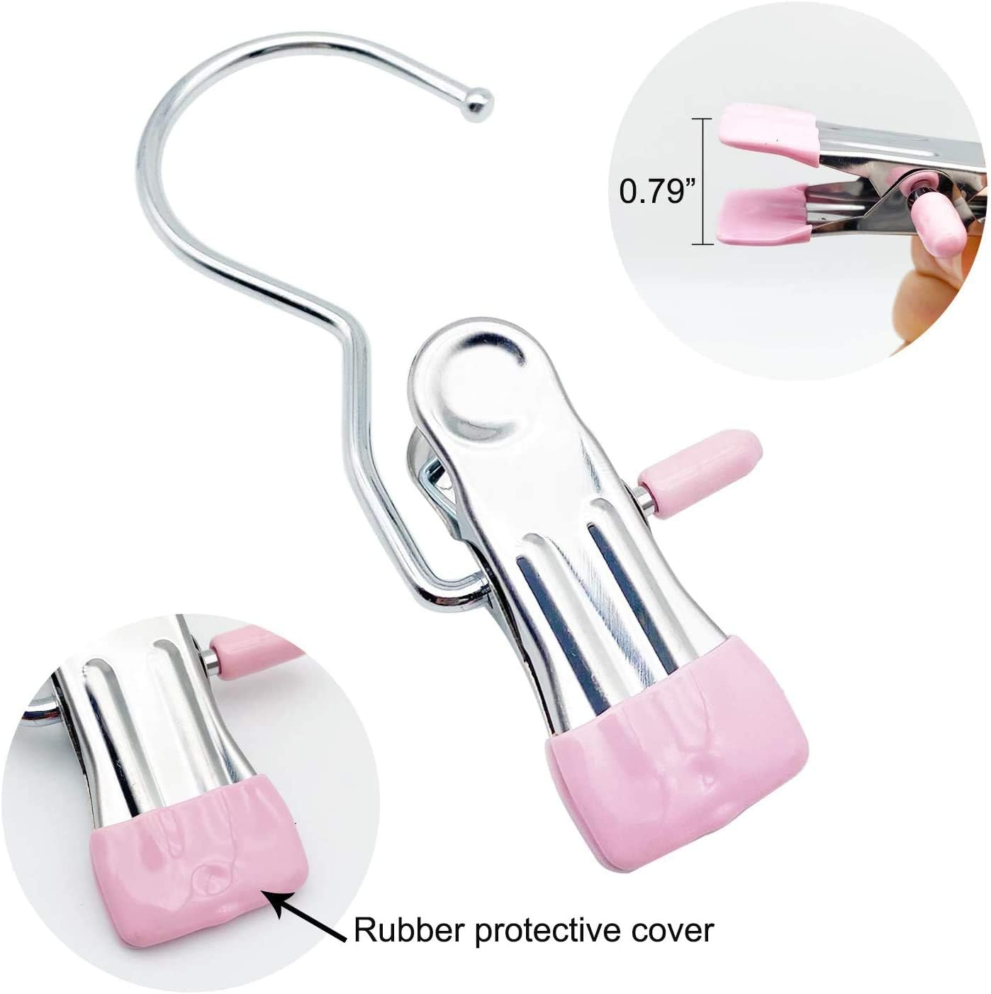 Hot Sale 49% OFF-Anti-rust Clip Space-saving Clothespin Hat Pants Storage Hanging Travel Hook