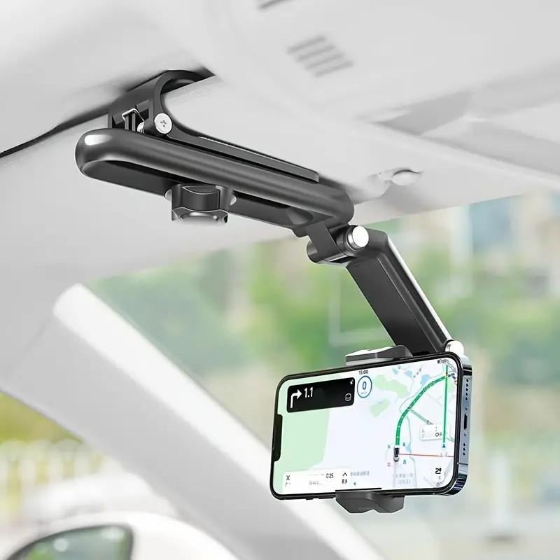 🔥2025 New 1080° Multi-function Sun Visor Universal 360 Degree Rotating Phone Holder Suitable for Any Scene Car Holder
