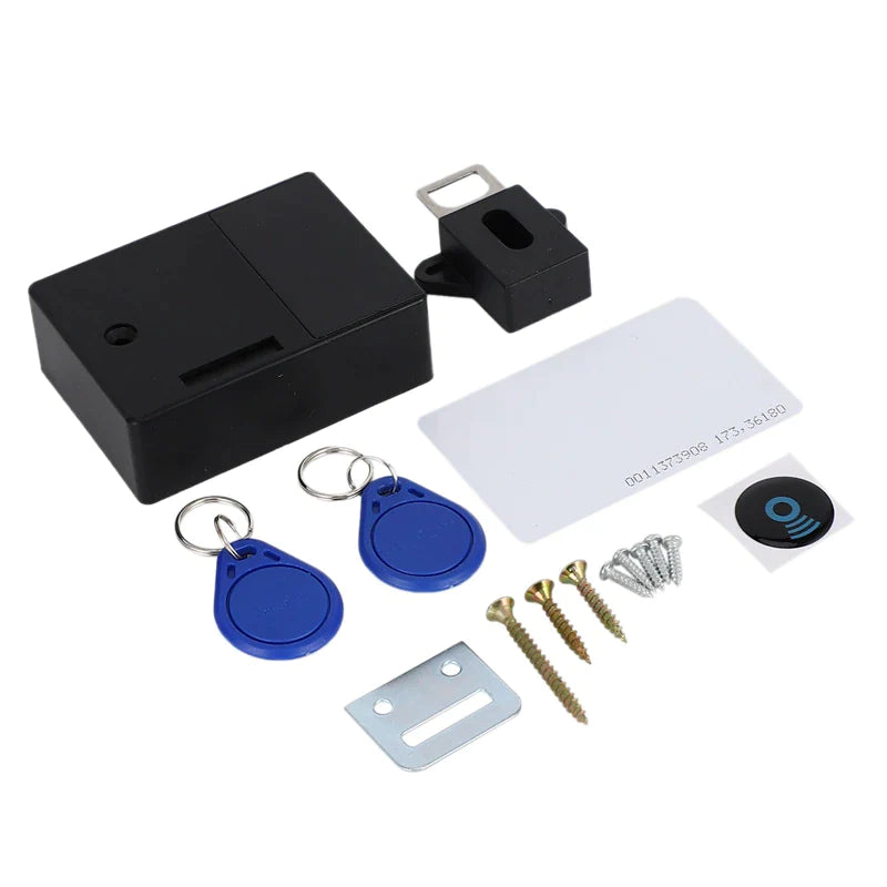 Electronic Cabinet Lock DIY For Wooden Drawer Cabinet(Black)