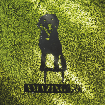 Labrador Retriever Metal Silhouette