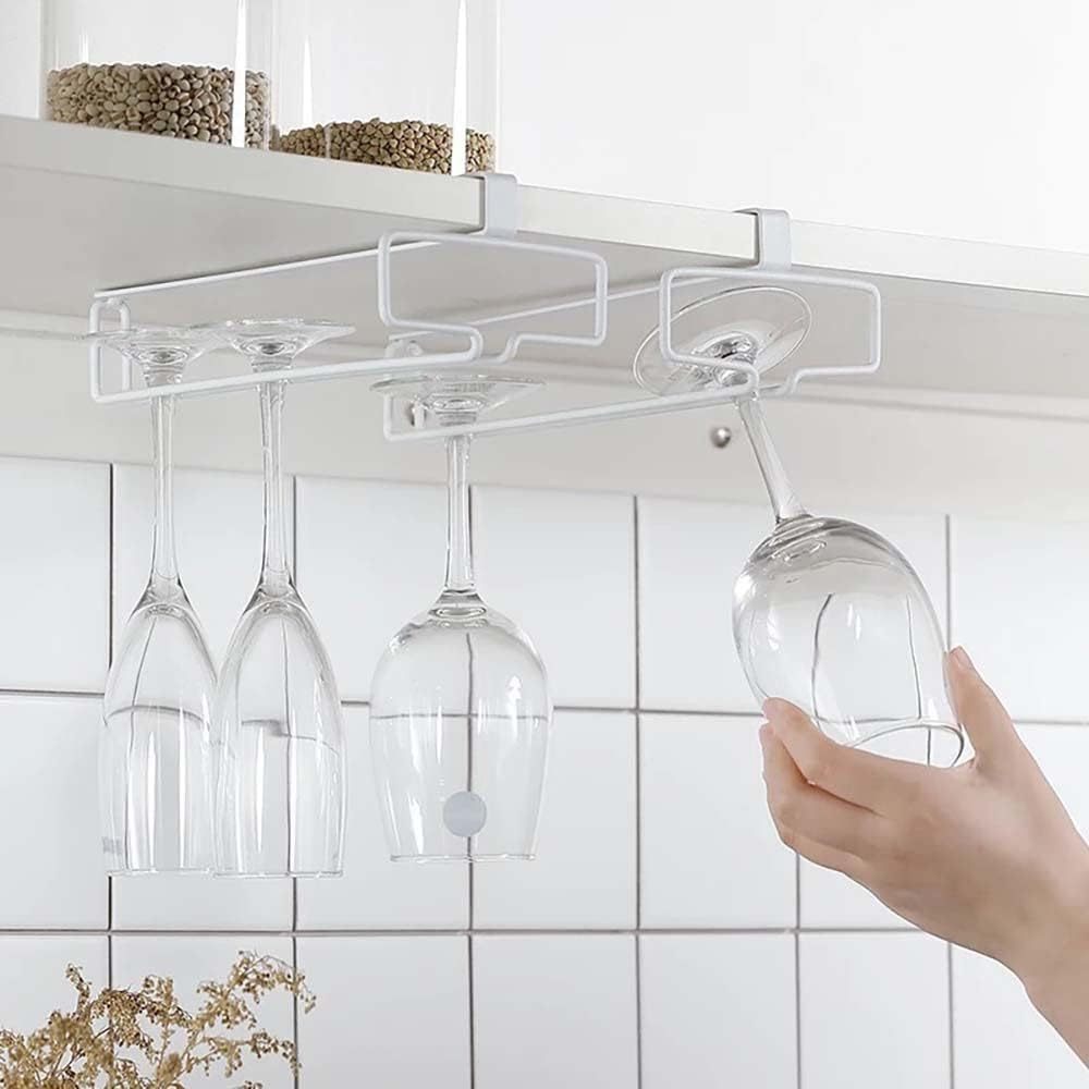 🔥Hot Sale🔥Under Cabinet Wine Glass Holder