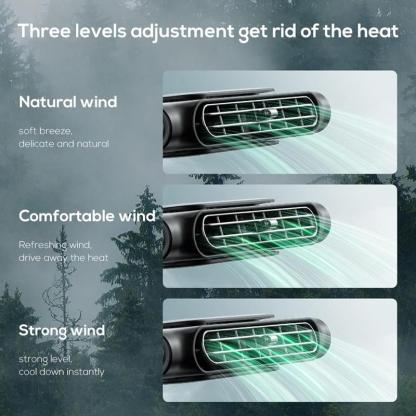 Car Seat Fan USB Plug-in Dual Turbo High Wind Power Car Interior Rear Pillow Car Fan
