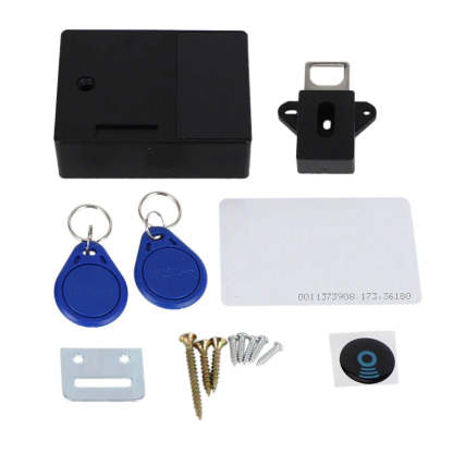 Electronic Cabinet Lock DIY For Wooden Drawer Cabinet(Black)