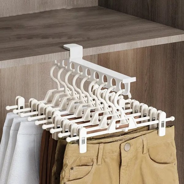 🔥Hot sale🔥Intelligent pull-out slide trouser rack